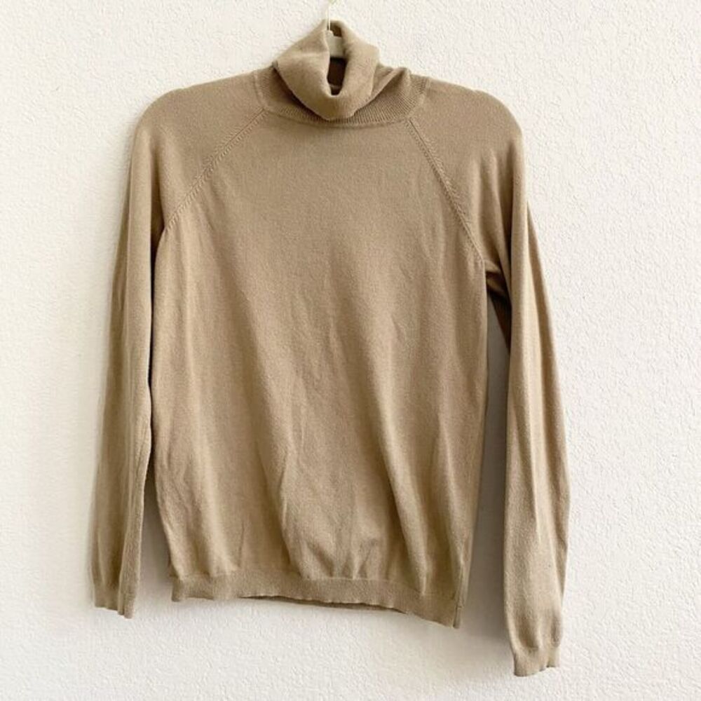 Talbots Sweater‎ Women's S Grey Turtleneck Long Sleeve Knit Blend Pullover